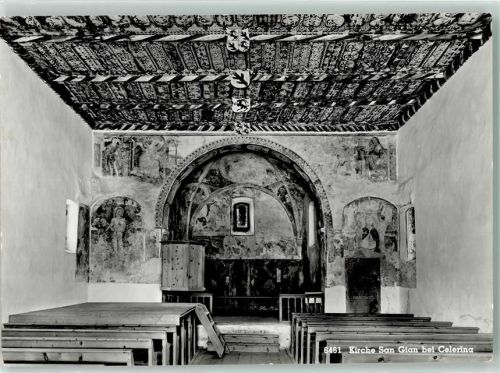 7505 Celerina/Schlarigna Foto AK Verlag u. Fotograf Hans Steiner Kirche San Gian