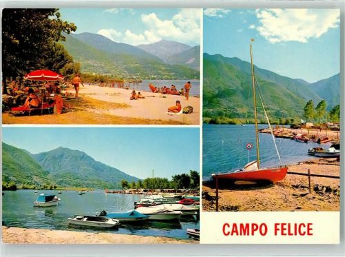 6598 Tenero Foto AK Camping Felice Foto Garbani Segelboot