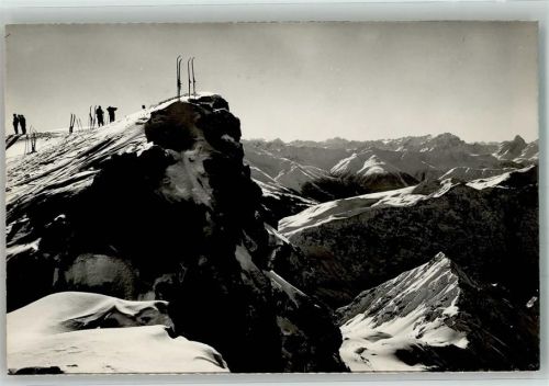 Weissfluh 1925 Foto AK Winter