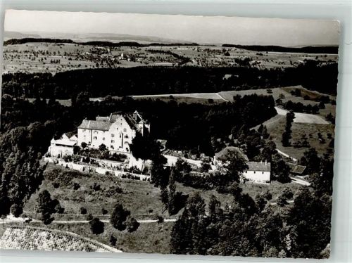 9507 Stettfurt Foto AK Fliegeraufnahme Schloss Sonnenberg
