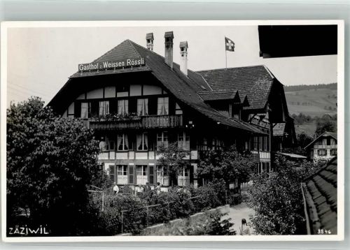 3532 Zäziwil Foto AK Gasthaus zum Weissen Rössli