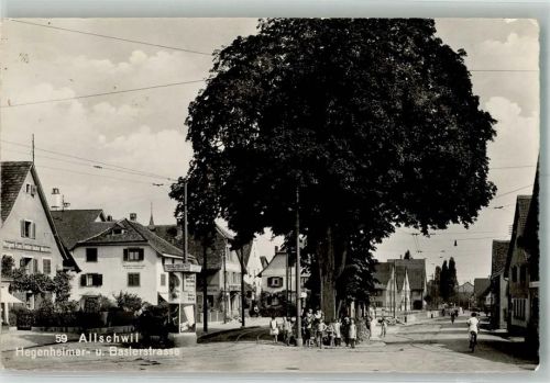 4123 Allschwil Neuallschwil Foto AK Hegenheimer- und Baslerstrasse