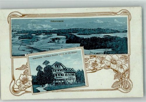 3507 Biglen 1916 Foto AK Hotel Kurhaus Gumm