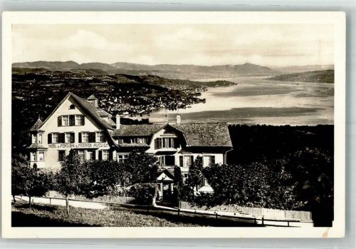 8835 Feusisberg 1933 Foto AK Hotel Pension zur Frohen Aussicht