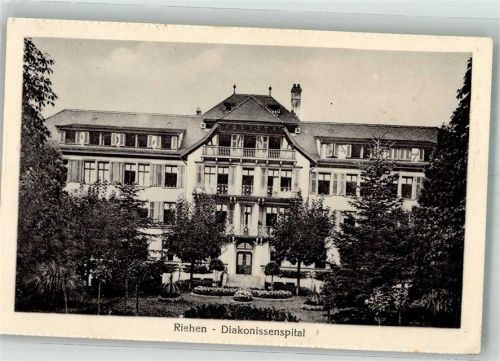 4125 Riehen 1935 Foto AK Krankenhaus Diakonissenspital
