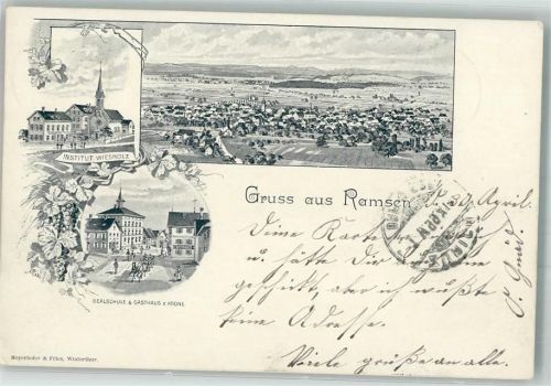 8262 Ramsen 1899 - Schule Institut Wiesholz