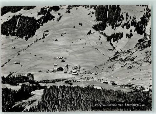 6174 Sörenberg Gebrauchsspuren Fliegeraufnahme Winter