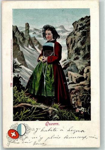 Luzerner Trachtenfrau