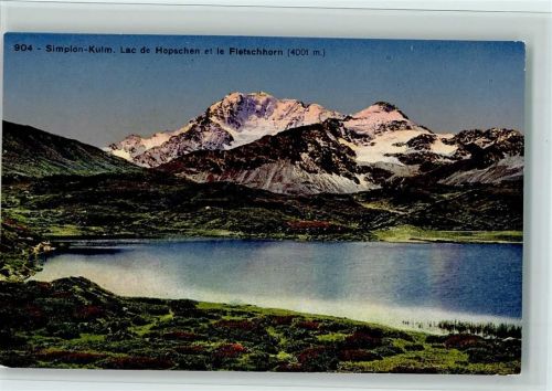 3900 Simplon Kulm - Lac de Hopschen et le Fletschhorn