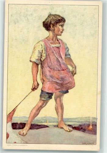 Bern Berne Bundesfeier Kind im Kittel sign. C.Liner Zur Fürsorge für invalide Krankenschwestern Bundesfeier Ganzsachen Schweiz 1927 Künstlerkarte