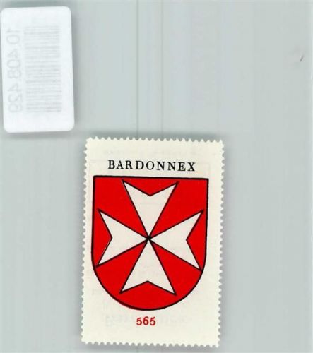1257 Bardonnex - Vignette Wappen Kaffee Hag ca 1920-1940 Malteserkreuz