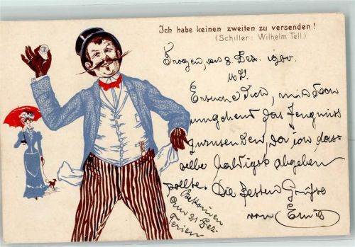 9043 Trogen 1900 Karte beschädigt Humor Ort lt. Stempel