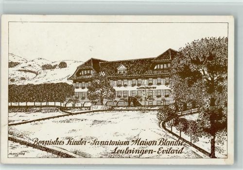 2533 Leubringen Evilard Künstlerkarte 1912 Bernisches Kinder-Sanatorium Maison Blanche sign