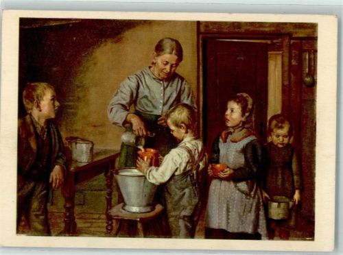 Pro Infirmis AK Mutter schenkt ihren Kindern Milch ein von F Stirnimann Pro Infirmis Schweiz