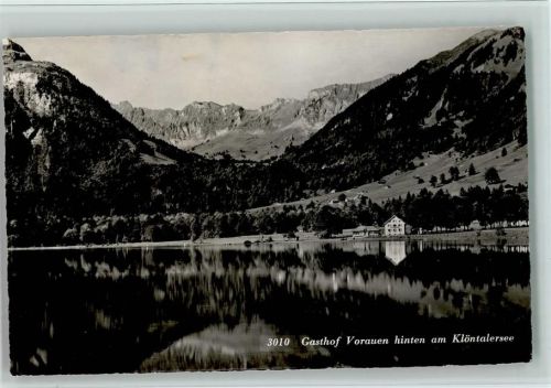 8750 Klöntal - Gasthof Vorauen hinten am Klöntalersee