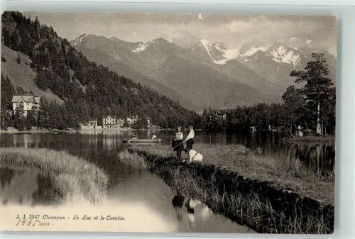 Champex 1914 - Le Combin See