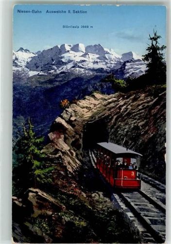 Niesen - Niesen-Bergbahn Ausweiche II.Sektion