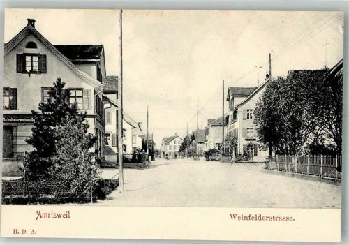 8580 Amriswil Foto AK Handlung Schuhwaren Weinfelderststrasse