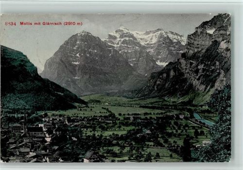 8753 Mollis 1909 - Vue generale, gute Erhaltung AK