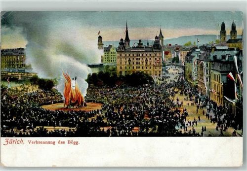 8000 Zürich - Bögg Verbrennung Sechseläuten