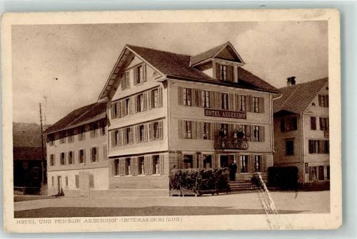 6314 Unterägeri Gebrauchsspuren Hotel Pension Aegerihof