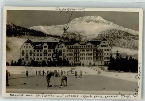 7505 Celerina/Schlarigna 1939 Foto AK Hotel Palace Winter Sport