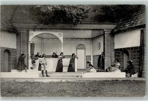 8253 Diessenhofen 1908 - Aufführung des Götz von Berlichingen 2 Akt Bamberger Bischofshofe