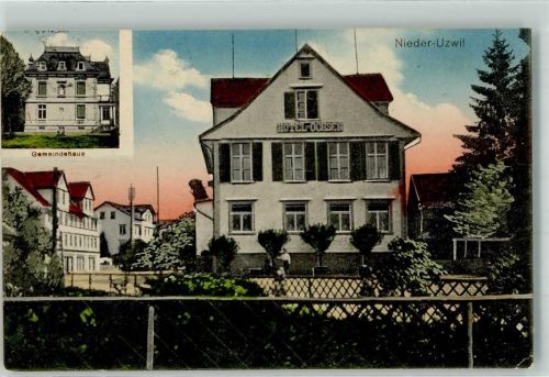 9244 Niederuzwil 1917 - Hotel Ochsen Gemeindehaus