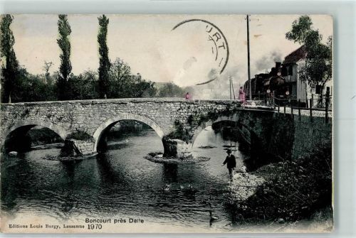 2926 Boncourt 1908 Gebrauchsspuren Eisenbahn Verlag Burgy 1970