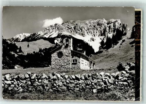 9497 Malbun 1967 Karte beschädigt Kirche