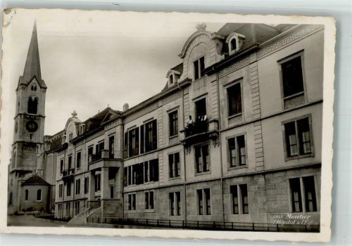 2740 Moutier 1935 Foto AK Krankenhaus