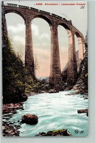 Albulabahn 1911 - Landwasser Viadukt
