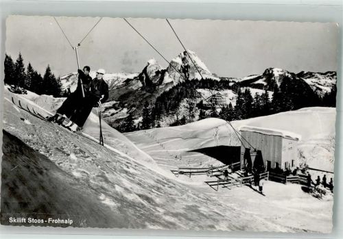 6433 Stoos SZ Foto AK Seilbahn Frohnalp Winter