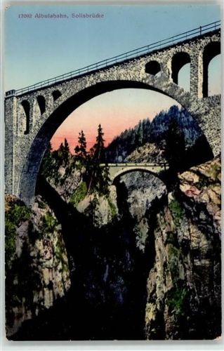 Albula 1920 - Eisenbahn Solisbrücke