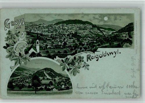 4418 Reigoldswil 1905 BOAKC Mondschein Lithographie