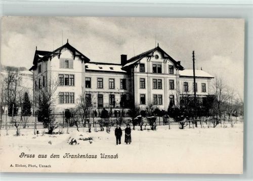 8730 Uznach 1906 - Krankenhaus Winter