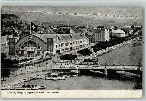 8000 Zürich 1905 - Festhütte - Sängerfest 1905 AK