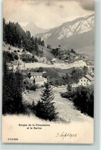 1658 Rossinière 1908 - Gorges de la Chaudanne Sarine