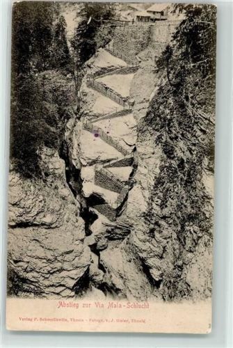 Viamala 1904 - Abstieg zur Schlucht