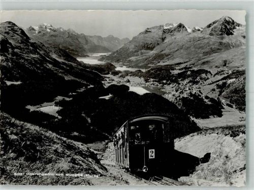 Muottas Muragl Foto AK Bergbahn