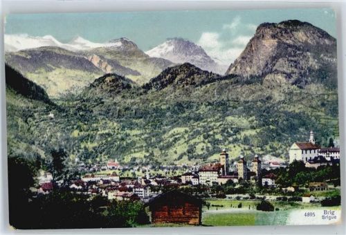 3900 Brig Simplon Kulm - Gesamtansicht, Chateau de Stockalper AKU2
