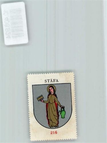 8712 Stäfa - Vignette Wappen Kaffee Hag ca 1920-1940 Hl. Verena