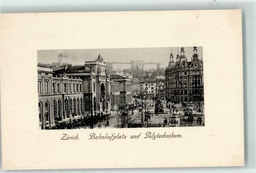 8000 Zürich - Bahnhof Bahnhofplatz Polytechnikum Trams