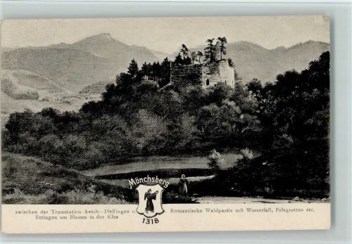 4147 Aesch BL - Mönchsberg Romantische Waldpartie mit Wasserfall