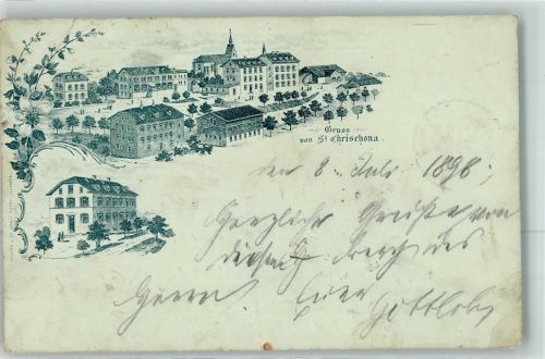 St Chrischona 1898 Lithographie