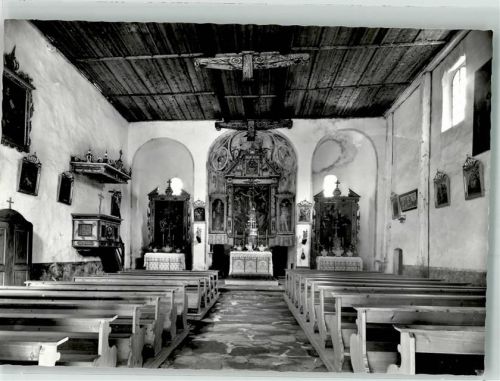 7450 Tiefencastel Foto AK Kirche St. Peter Müstail