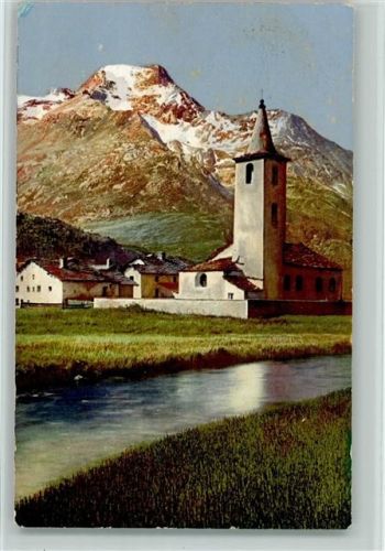 7515 Sils/Segl Baselgia 1911 - Dorfkirche