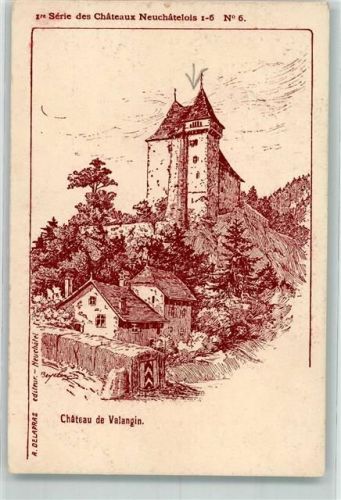 2042 Valangin 1909 - Schloss Serie Neuenburger Schlösser Nr. 6