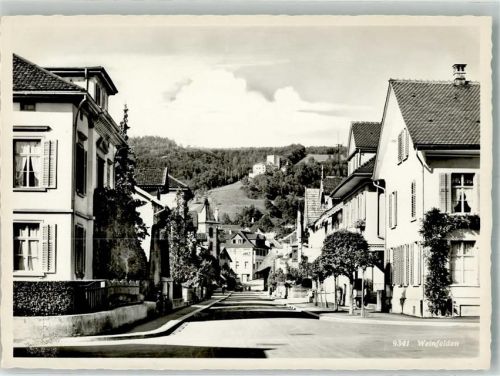 8570 Weinfelden 1963 Foto AK Bahnhofstrasse Schloss