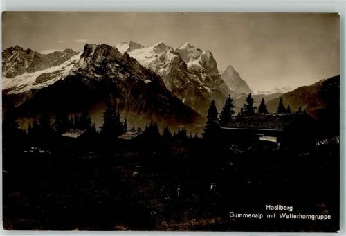 6083 Hasliberg Hohfluh - Hasliberg Gummenalp mit Wetterhorn